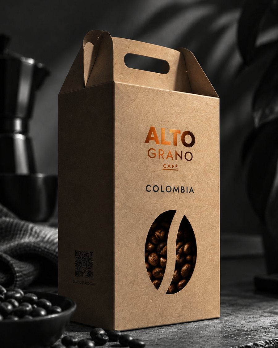Estuche ALTO GRANO CAFÉ Colombia